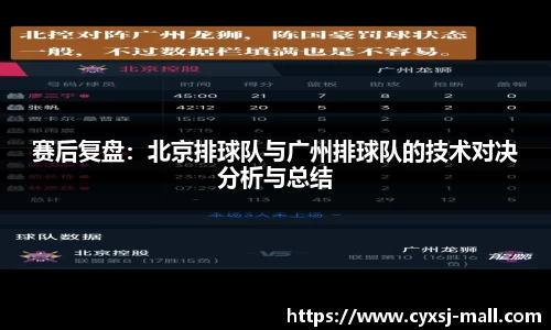 赛后复盘：北京排球队与广州排球队的技术对决分析与总结